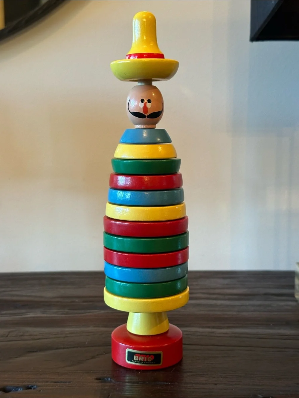 Vintage Brio Wood Stackable Toy